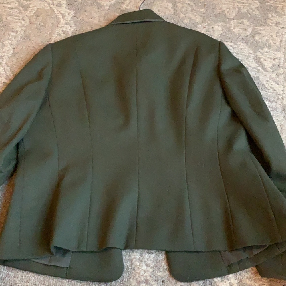 Talbots blazer dark green size 10 - Picture 3 of 5